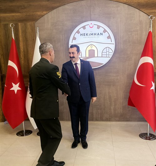 Kaymakamımız Sayın Muhammed Fatih GÜNLÜ, İlçe Kurum Amirleri ve Personellerimizle Bayramlaşma Programına Katıldı.