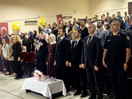 Kaymakamımız Sayın Muhammed Fatih GÜNLÜ, İlçemizde 4-6 Yaş Kur'an Kursu Öğrencileri Tarafından Düzenlenen Yıl Sonu Etkinliğine Katıldı.