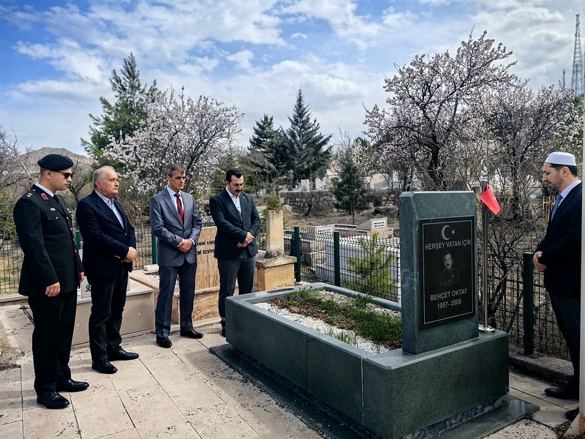 Kaymakamımız Sayın Muhammed Fatih GÜNLÜ, Ramazan Bayramı Arifesi Dolayısıyla Şehitlerimize Kabir Ziyaretinde Bulundu.